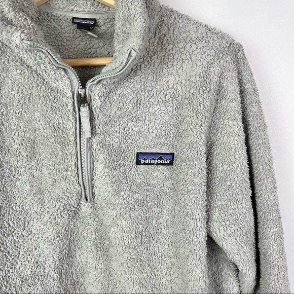 Patagonia Los Gatos Light Gray Quarter Zip Pullover M - Picture 3 of 4